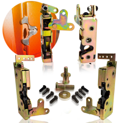 Locking Bear Claw Door Latch Pair with Striker Bolts - Large or Small Set - Part Number: 10016590