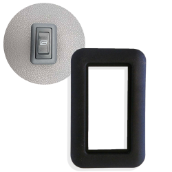 Black Flush Mount Single 12V Switch Bezel Frame Trim Car Power Windows Door Lock - Part Number: AUTCASES