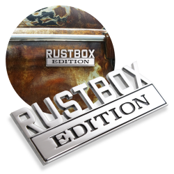 Chrome Metal Rustbox Edition Fender Emblem Custom Badge Car Truck Tailgate Trunk - Part Number: AUTFGE15