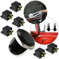 Control 2 Car Power Window from 1 Electric Crank Handle Switch Toggle Button Kit - Part Number: AUTEWSK