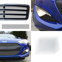 Aluminum Diamond Car Truck Grille Mesh - Available in Two Sizes and Two Finishes - Part Number: 10015816