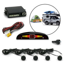 Universal Car Backup Reverse Sensor LED Display Radar Sound Parking Alarm Alert - Part Number: AUTBS4D
