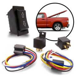 12V Linear Actuator Motor Rocker Switch Installation Kit w/ Wiring Harness Plug
 - Part Number: AUTLAINT