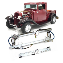 Autoloc Flat Glass 12V Power Window Conversion Kit for for 1934 Model 40 Pickup
 - Part Number: AUTA33B83