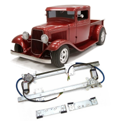 Flat Glass 12V Electric Power Window Conversion Kit for 1933 Model 40 Pickup
 - Part Number: AUTA33B6D