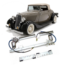 Flat Glass Electric Power Window Conversion Kit for Model 40 Roadster - Pickup
 - Part Number: AUTA33B5B