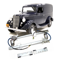 Flat Glass Power Window Conversion Kit 1936 Ford Model 51 Pickup Truck Panel
 - Part Number: AUTA33BA7