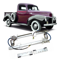 Autoloc Flat Glass Power Window Conversion Kit for 1941 Ford Pickup Truck Panel - Part Number: AUTA33BF2