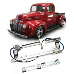 Autoloc Flat Glass Power Window Conversion Kit for 1942 Ford Pickup Truck Panel
 - Part Number: AUTA33BFE