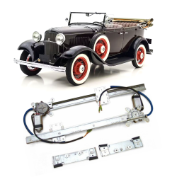 Flat Glass Power Window Conversion Kit for 1932 Model B Sedan - Fordor, B-400
 - Part Number: AUTA33B4E