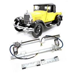 2 Door Flat Glass 12V Power Window Conversion Kit for 1928 Model A Cabriolet
 - Part Number: AUTA33AFB