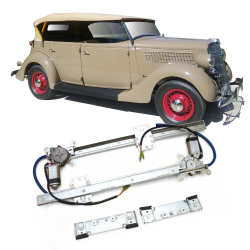 2 Door Flat Glass Power Window Conversion Kit for 1935 Ford Model 48 Phaeton 
 - Part Number: AUTA33B94