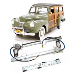 12V Power Window Kit for 1941 Ford Station Wagon Standard Deluxe Super Woody
 - Part Number: AUTA33BEF