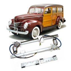 2 Door 12V Power Window Kit for 1940 Ford Station Wagon Standard Deluxe Woody
 - Part Number: AUTA33BE3
