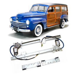 2 Door Power Window Kit for 1947 Ford Station Wagon Standard Deluxe Super Woody
 - Part Number: AUTA33C11