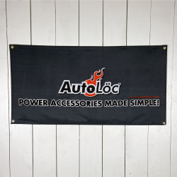 AutoLoc Logo Printed Vinyl Banner - Gray, 24" x 48" (2' x 4') - Part Number: AUTPROA001