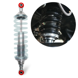 Performance Coilover Shock 223mm Length with Loop to Loop End Fittings Nitrogen - Part Number: HEXSHX15223AA