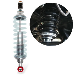 Performance Coilover Shock 223mm Length with Stem to Loop Adapter Nitrogen Gas - Part Number: HEXSHX15223BA