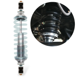 Performance Coilover Shock 223mm Length with Stem to Stem Adapter Nitrogen Gas - Part Number: HEXSHX15223BB