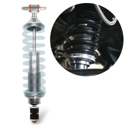 Performance Coilover Shock 375mm Length with Crossbar to Spike Stem Nitrogen Gas - Part Number: HEXSHX15375CB