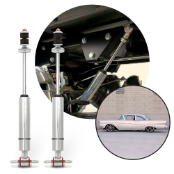 Performance Racing Front Shocks for 1957-1958 Ford Fairlane 500 Nitrogen Gas - Part Number: HEX9BDF5F
