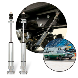 Performance Racing Front Nitrogen Gas Shocks for 1968-1971 Mercury Cyclone Pair - Part Number: HEX9BDF77