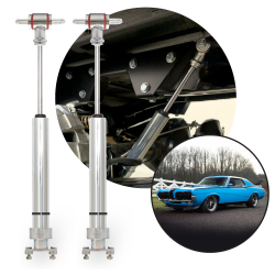 Race Performance Front Nitrogen Gas Shocks 1965-1970 Ford Mercury Mustang Cougar - Part Number: HEX9BDF82