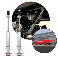 Performance Racing Front Gas Shocks for 1962-1964 Plymouth Fury Mopar Dodge Pair - Part Number: HEX9BDF93