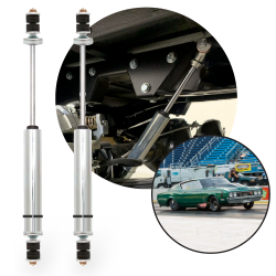 Performance Racing Nitro Gas Rear Shocks for 1968-71 Ford Mercury Cyclone Pair - Part Number: HEX9BDFCC