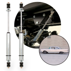 Performance Racing Nitro Gas Rear Shocks for 1957-58 Ford Fairlane and 500 Pair - Part Number: HEX9BDFD2