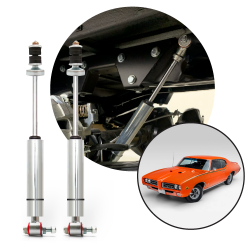 Performance Racing Nitro Gas Rear Shocks 1968-1974 Pontiac GTO Judge -Pair - GM - Part Number: HEX9BE006