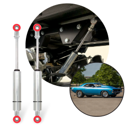 Performance Racing Nitrogen Gas Rear Shocks 1970-1974 Plymouth Barracuda -Pair - Part Number: HEX9BE022
