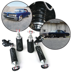 Bolt-On GM 1964-1967 A Body Complete Coilover Conversion Kit 500lb Front No Weld - Part Number: HEXCCCGM35023001
