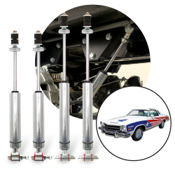 1973-1975 Buick Regal- Front and Rear Performance Shocks (4) Kit Resto Mod GM - Part Number: HEX9BE04A