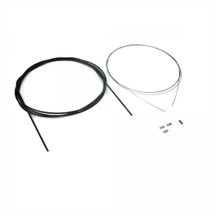 Universal 36" Throttle Cable Kit w/ Black Rubber Housing Hot Rod LS Swap