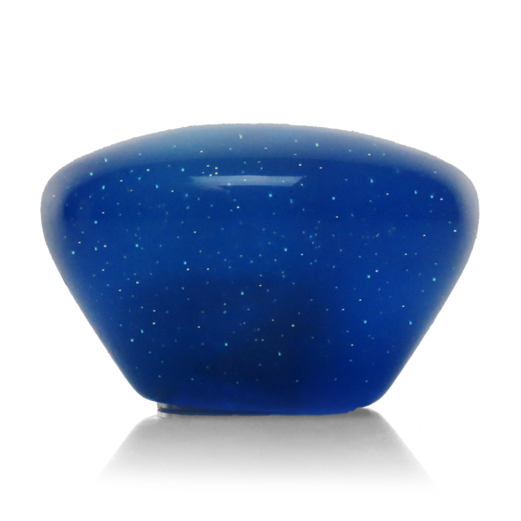 Blue Crescent Moon Blue Retro Metal Flake Shift Knob with M16 x