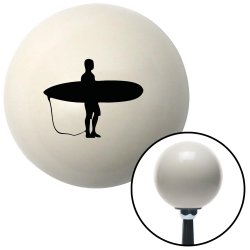 Black Surfboard Silhouette American Shifter 35477 Ivory Shift Knob with 16mm x 1.5 Insert 