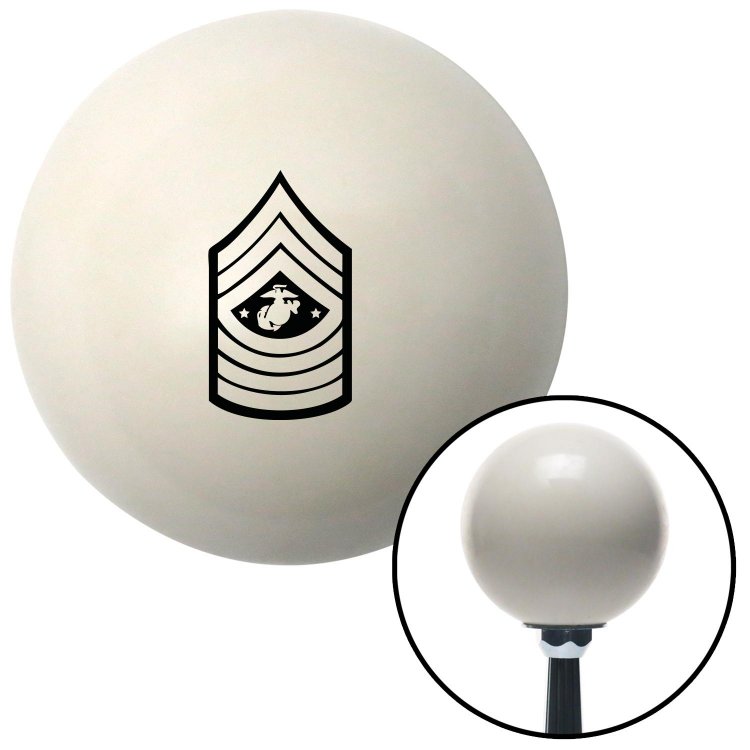 Blue 11 Sergeant Major of The Marine Corps American Shifter 40766 Ivory Shift Knob with 16mm x 1.5 Insert 