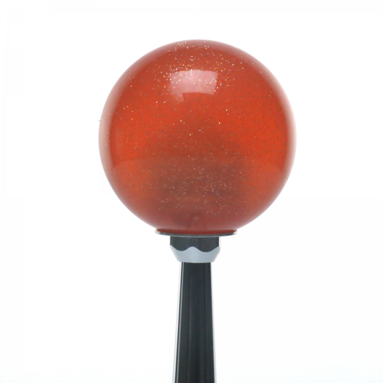 American Shifter 50803 Red Metal Flake Shift Knob with 16mm x 1.5 Insert White Angel Wings 