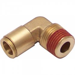 NPT Male to Push Tube Elbow Air Fitting - Choose Size - Part Number: 10015527