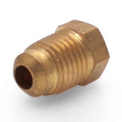 1/4" SAE Flare Plug Air Fitting - Part Number: HEXAFG14S