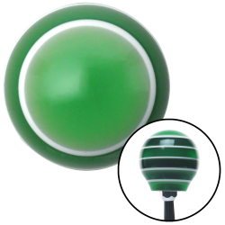 Green Super Stripe Custom Shift Knob - Part Number: ASCSN01003