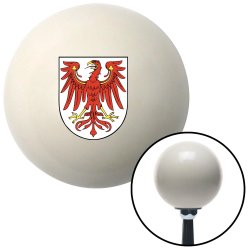 Brandenburg Coat of Arms Ivory Shift Knob w/ M16x1.5 Insert Shifter Auto Brody - Part Number: ASCSNX56804