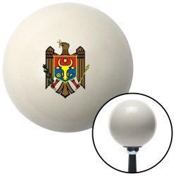 Brown Eagle Coat of Arms Ivory Shift Knob w/ M16x1.5 Insert Shifter Auto Brody - Part Number: ASCSNX56805