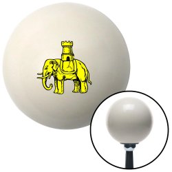 Golden Elephant Ivory Shift Knob w/ M16x1.5 Insert Shifter Auto Manual Custom - Part Number: ASCSNX56812