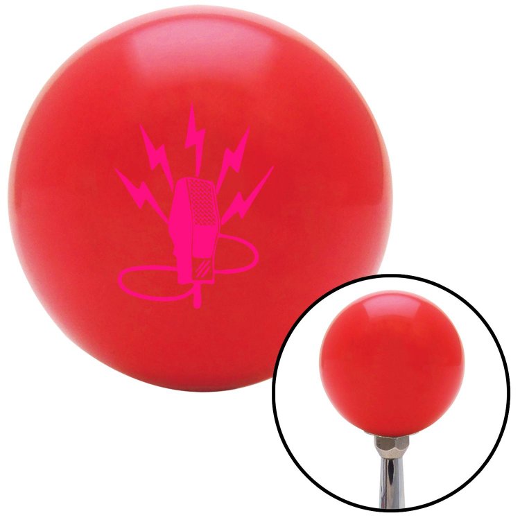 Pink Microphone Energy American Shifter 98590 Red Shift Knob with M16 x 1.5 Insert