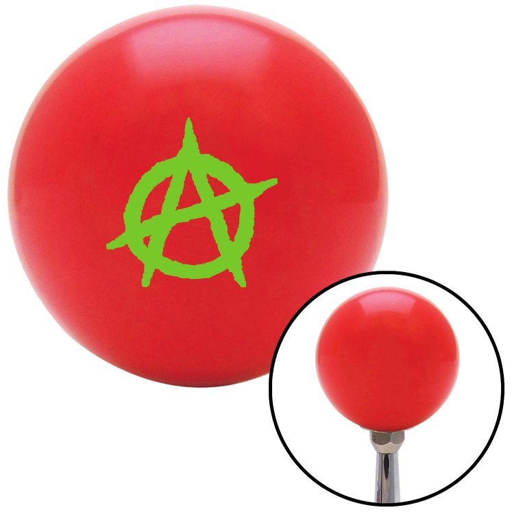 Green Anarchy American Shifter 101547 Red Shift Knob with M16 x 1.5 Insert