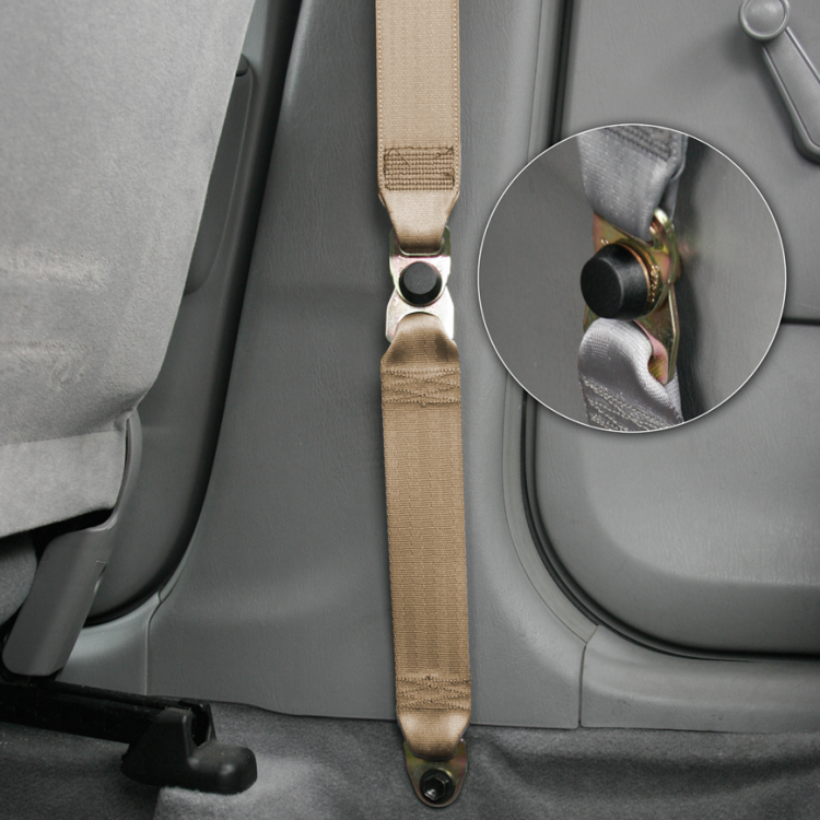 Bolt-In Seat Belt Extender gray up to 12" 