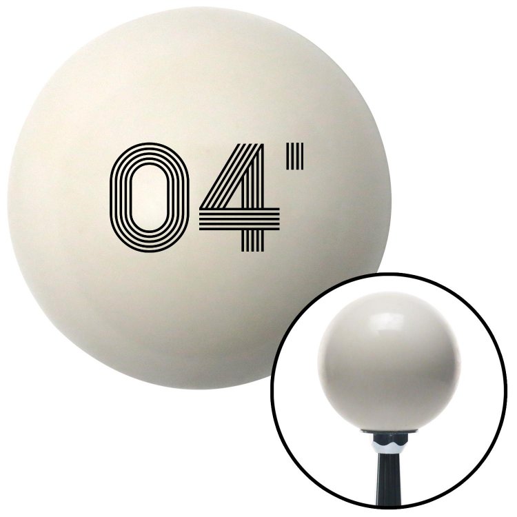 American Shifter 142027 Ivory Shift Knob with M16 x 1.5 Insert Black 04 Year Retro Series 