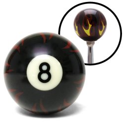 8 Ball Flame Metal Flake Shift Knobs - Part Number: 10137729
